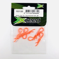 Xceed Body Clip 1/8 - Fluorescent Red (6)